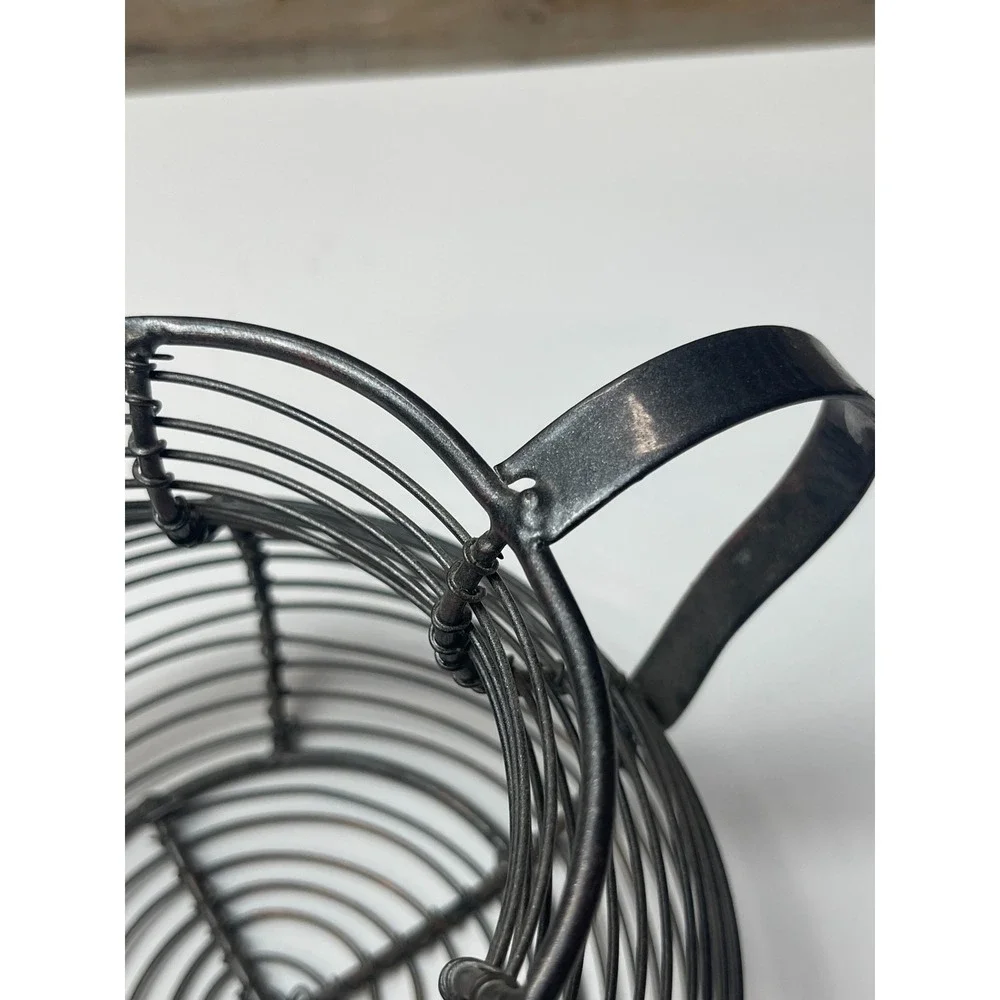 Wire Basket Pitcher Style Home Decor Black Metal